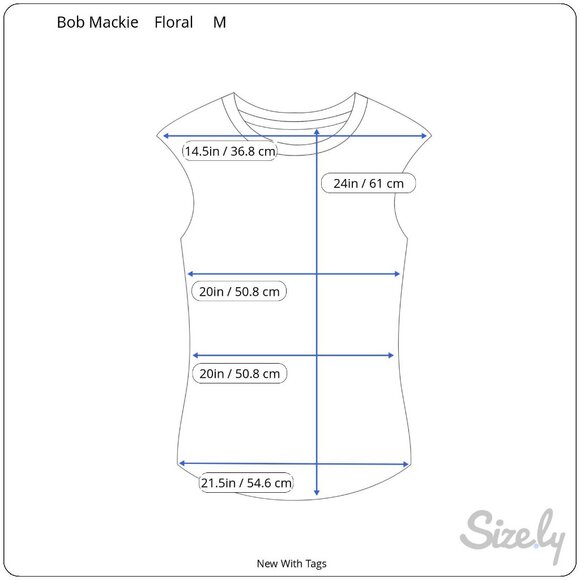 Bob Mackie Wearable Art Vintage Womens Silk Cotton Floral Sleeveless Tank Top M - Picture 7 of 7